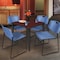 Regency Kahlo Square Table & Chair Sets, 30 W, 30 L, 29 H, Wood, Metal, Polypropylene Top, Mahogany TPL3030MHBK44BE - alternate 5
